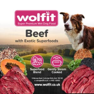 Wolfit Meat Tray Beef With Exotic Fruits 300g