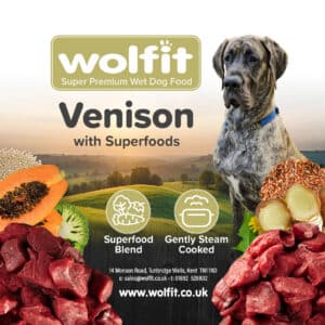Wolfit Meat Tray Venison With Exotic Fruits 300g